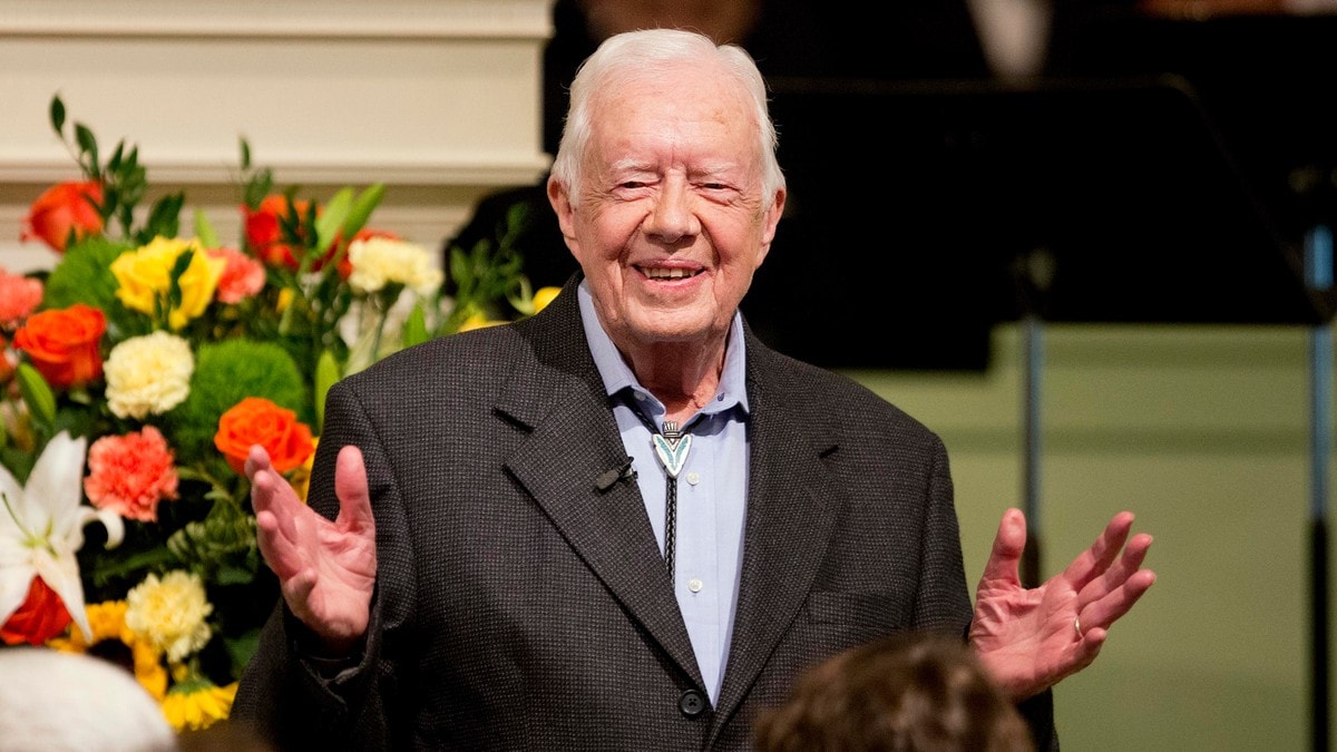 Jimmy Carter støttar Harris