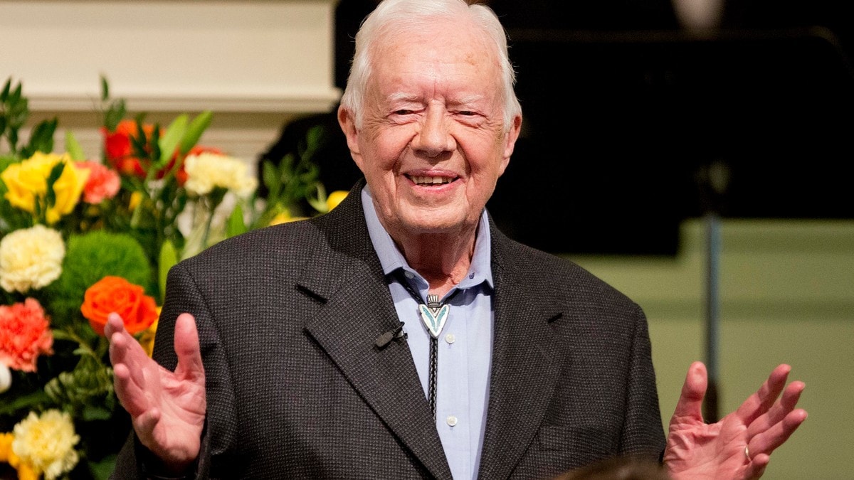 Jimmy Carter (100) fikk ønsket sitt oppfylt med å stemme på Harris