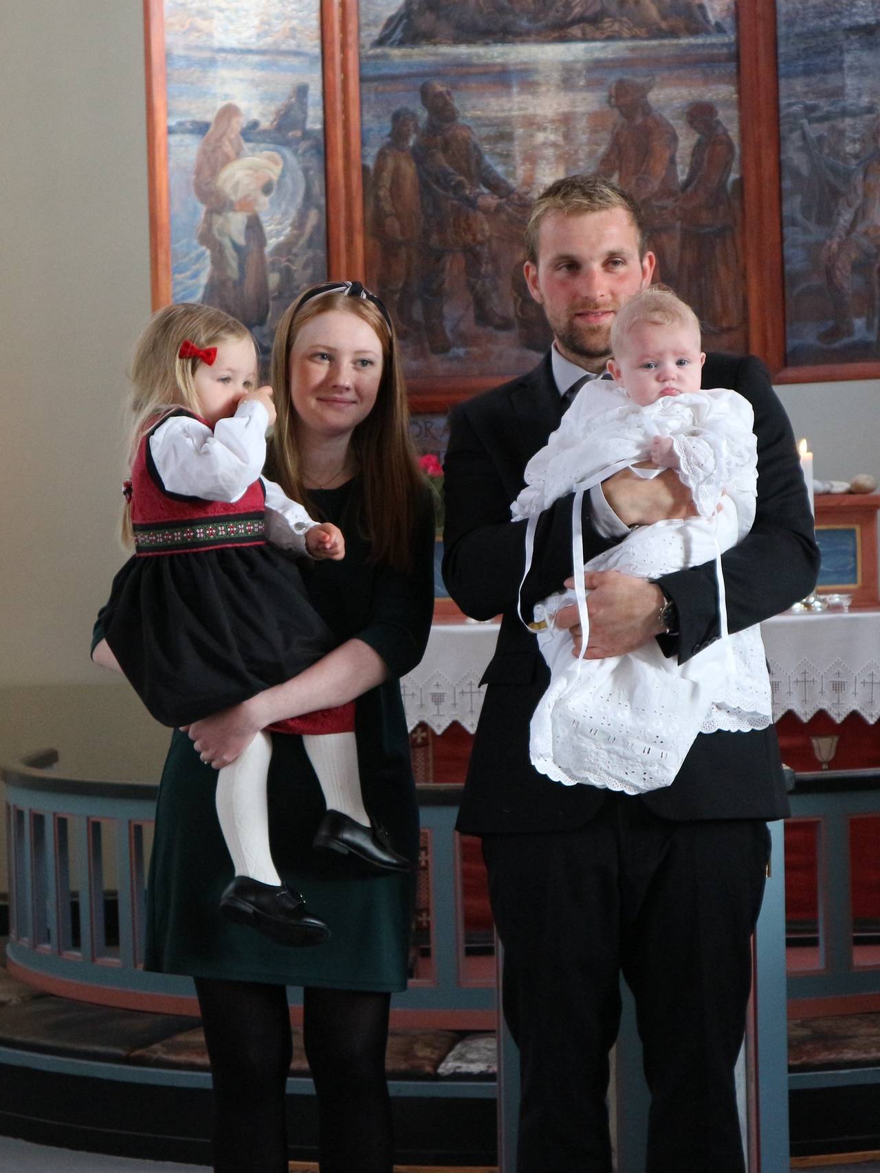 Sara Mathisen, Joachim Christensen og barna