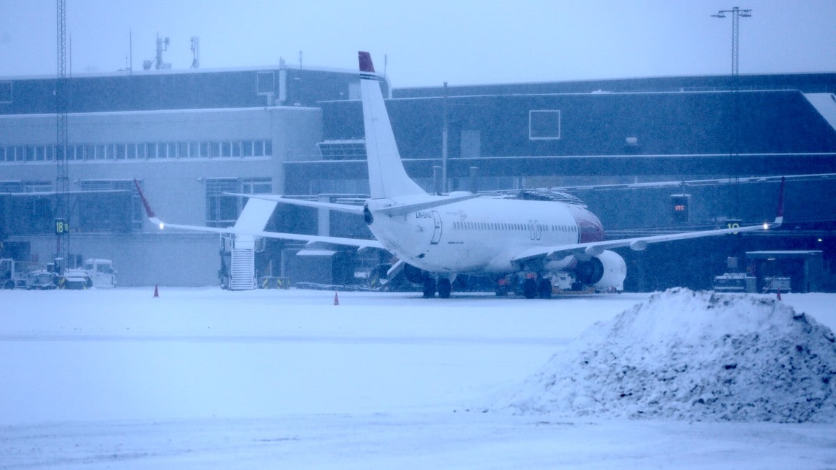Full stans i flytrafikken på Sola