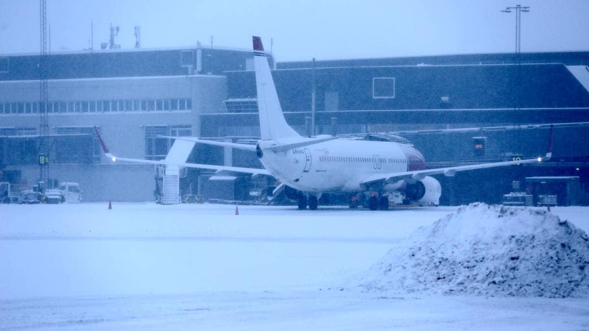 Full stans i flytrafikken på Sola