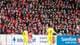 Rune Stoltz Bertinussen / NTB Tre spillere foran en tribune