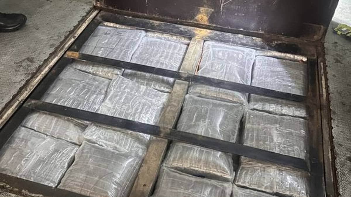 Fant 325 kilo hasj gjemt i trailer