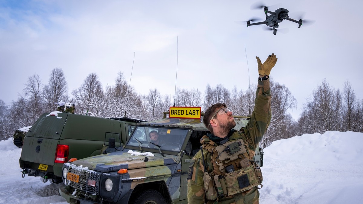 Norge vil delta i EUs dronemur mot Russland