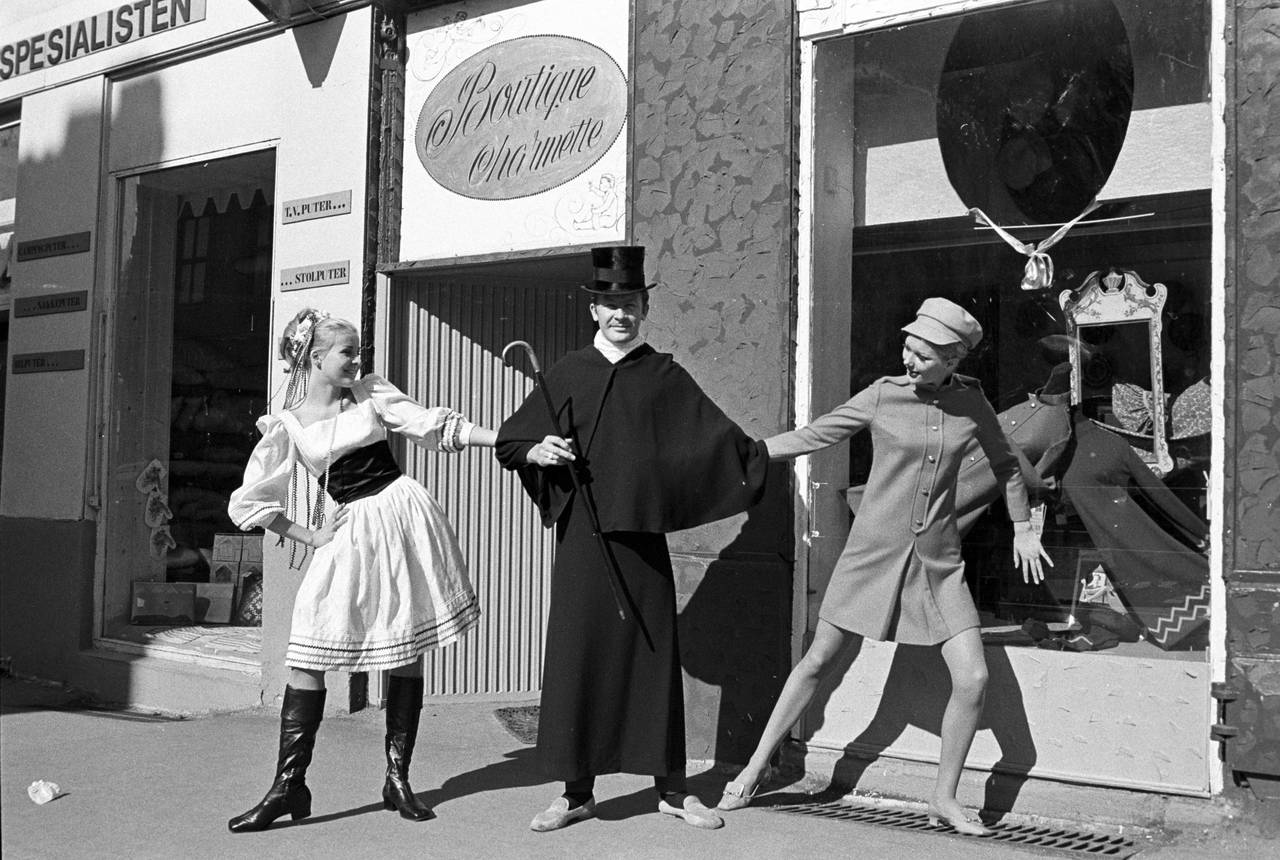 Boutique Charmette i Teatergaten, Oslo. Fotografert 1967.