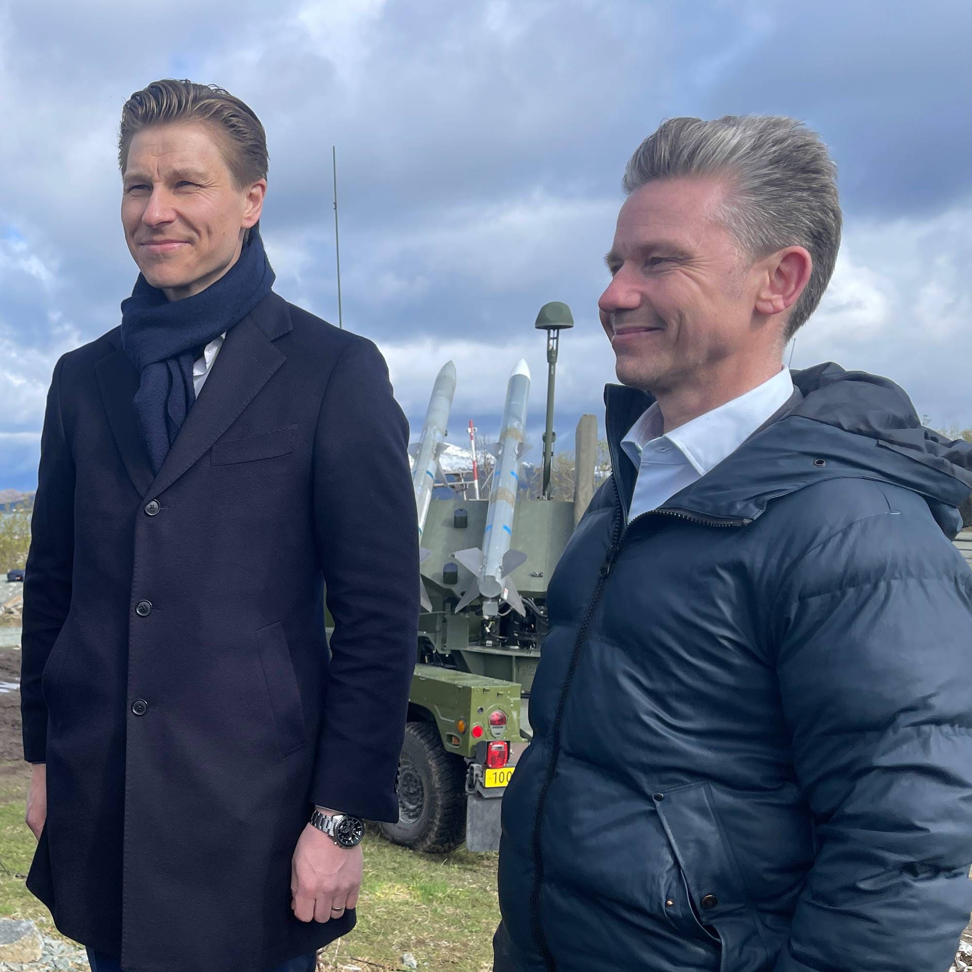 Finlands forsvarsminister, Antti Häkkänen, Norges forsvarsminister Tore O. Sandvik, sverges forsvarsminister Pål Jonson, og utenriksministeren på Island, Thorgerdur Katrín Gunnarsdóttir 