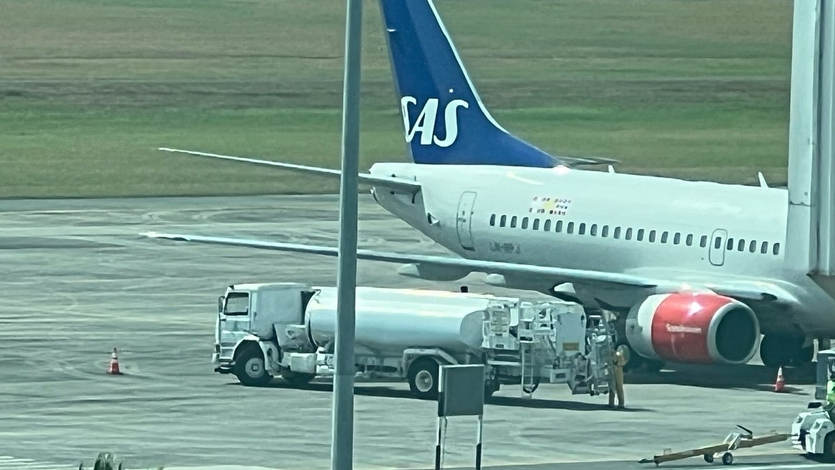 SAS-flyet som trolig skal hente kong Harald ser ut til å gjøres klart