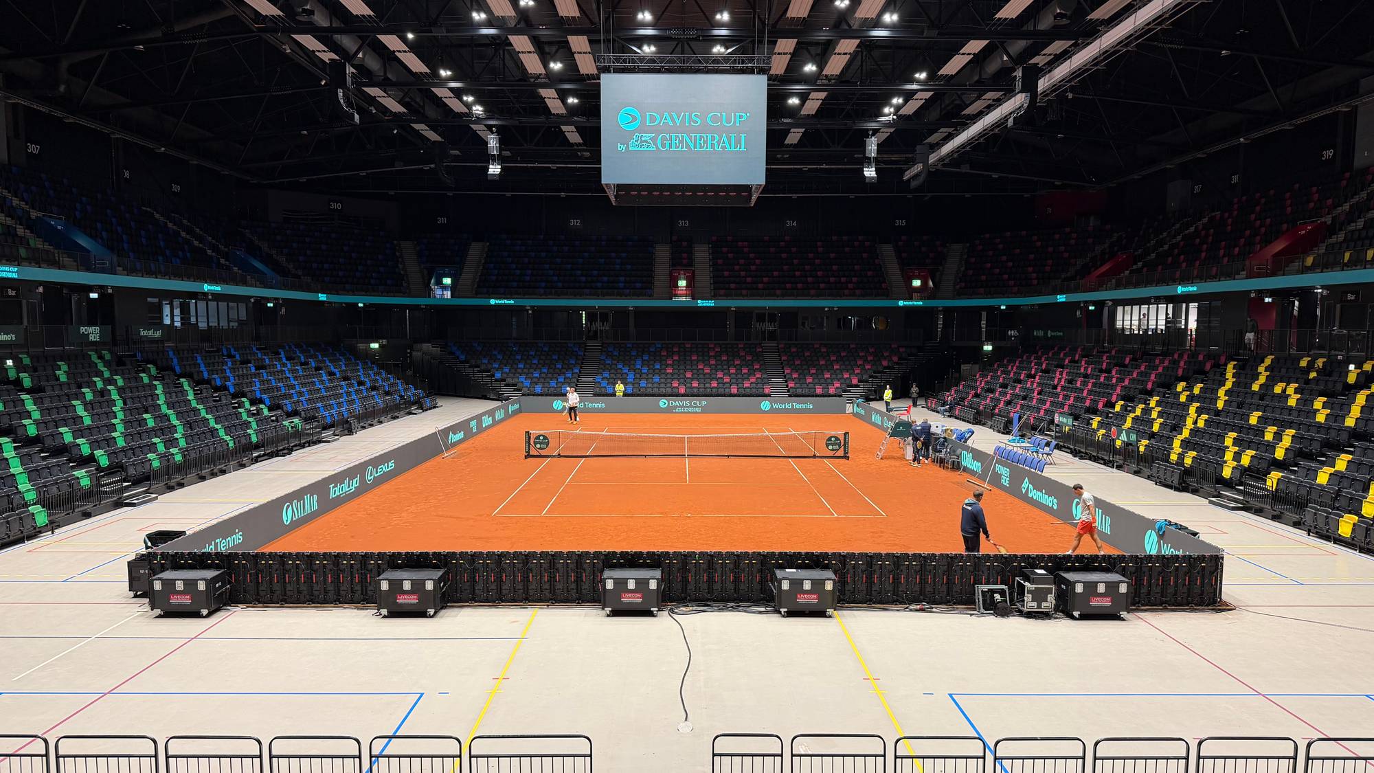 Slik ser Trondheim spektrum ut før Davis cup.