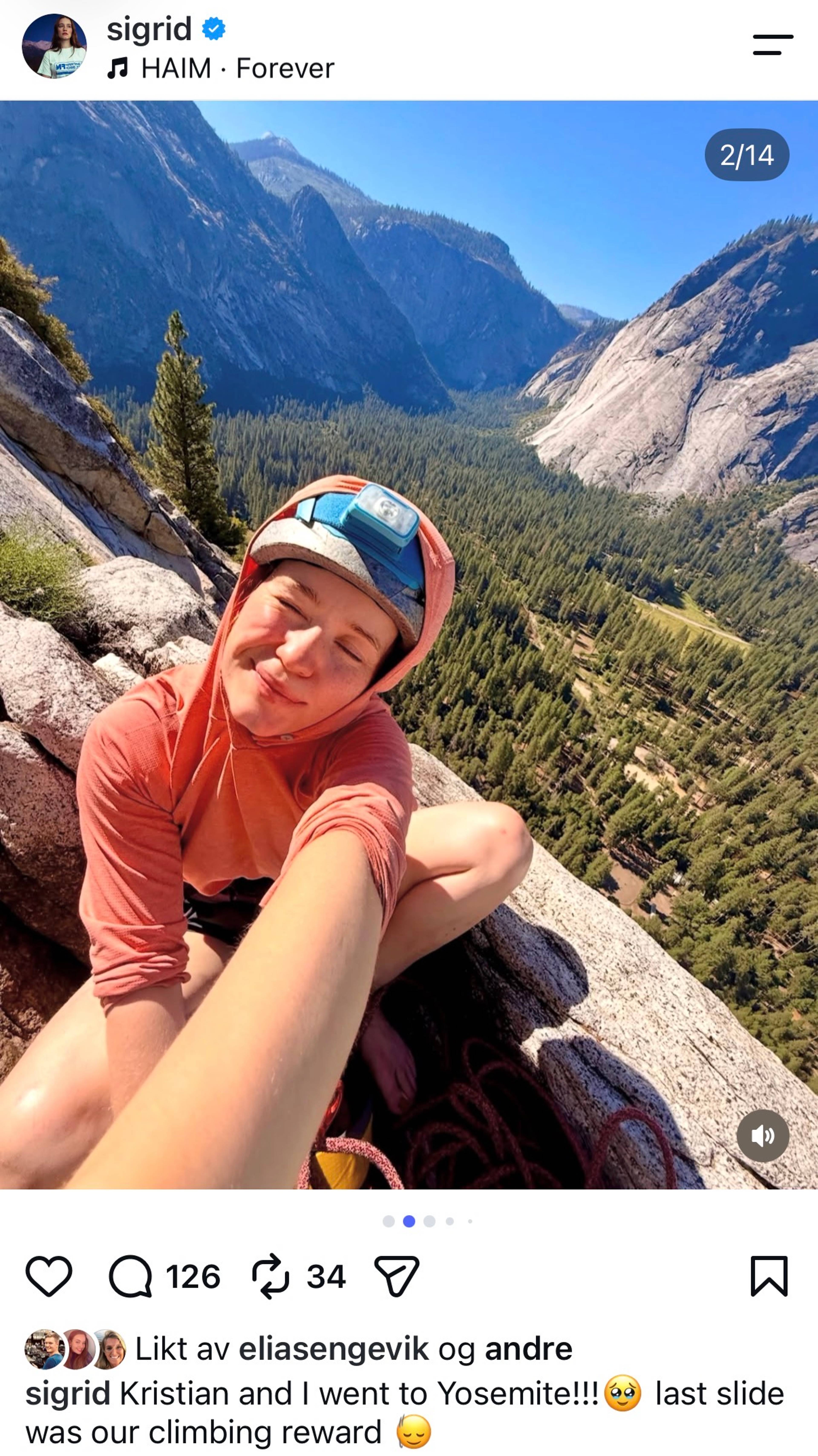 Sigrid i Yosemite