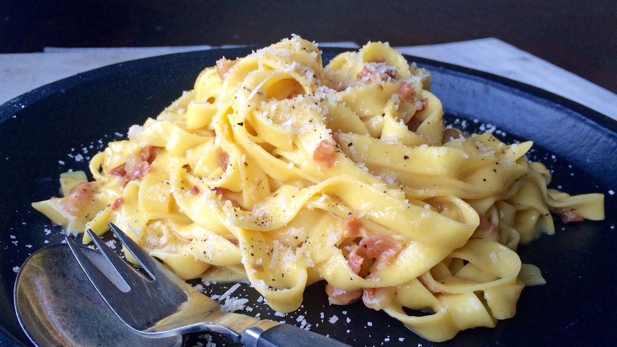 Tagliatelle Carbonara Serveringstips