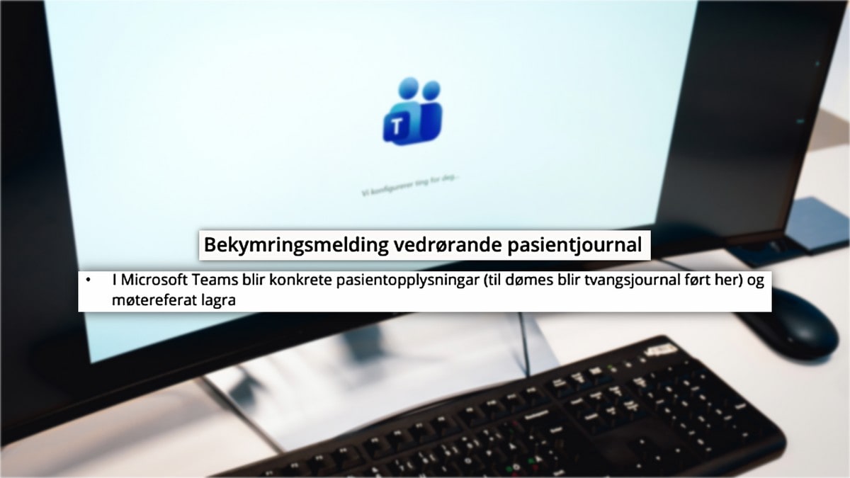 Skal ha ført pasient­journal i Teams – no granskar Data­tilsynet saka