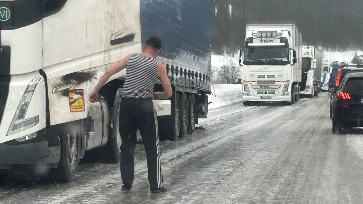 Utenlandsk vogntogsjåfør: – Det er superglatt på isen