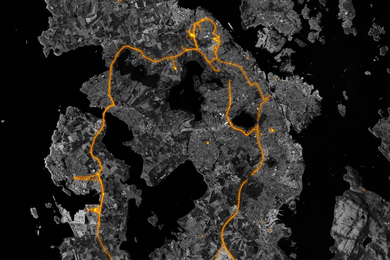 Oversiktskart som viser lokasjoner i Stavangerområdet