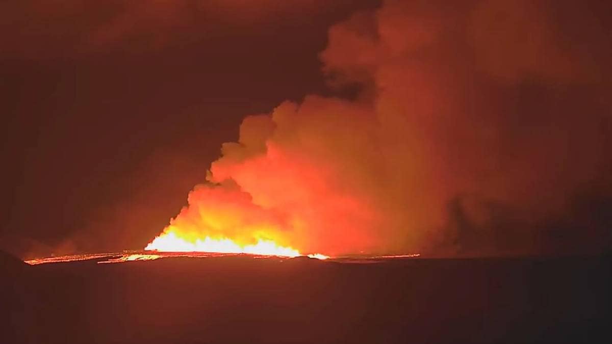 Vulkanutbrudd på Island – Grindavik evakueres