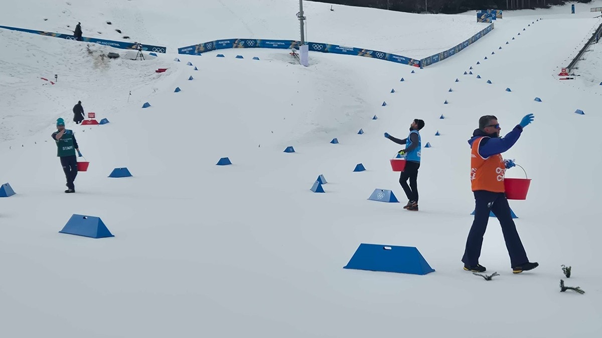 Her prøver de å redde OL-løypa fra uverdige forhold