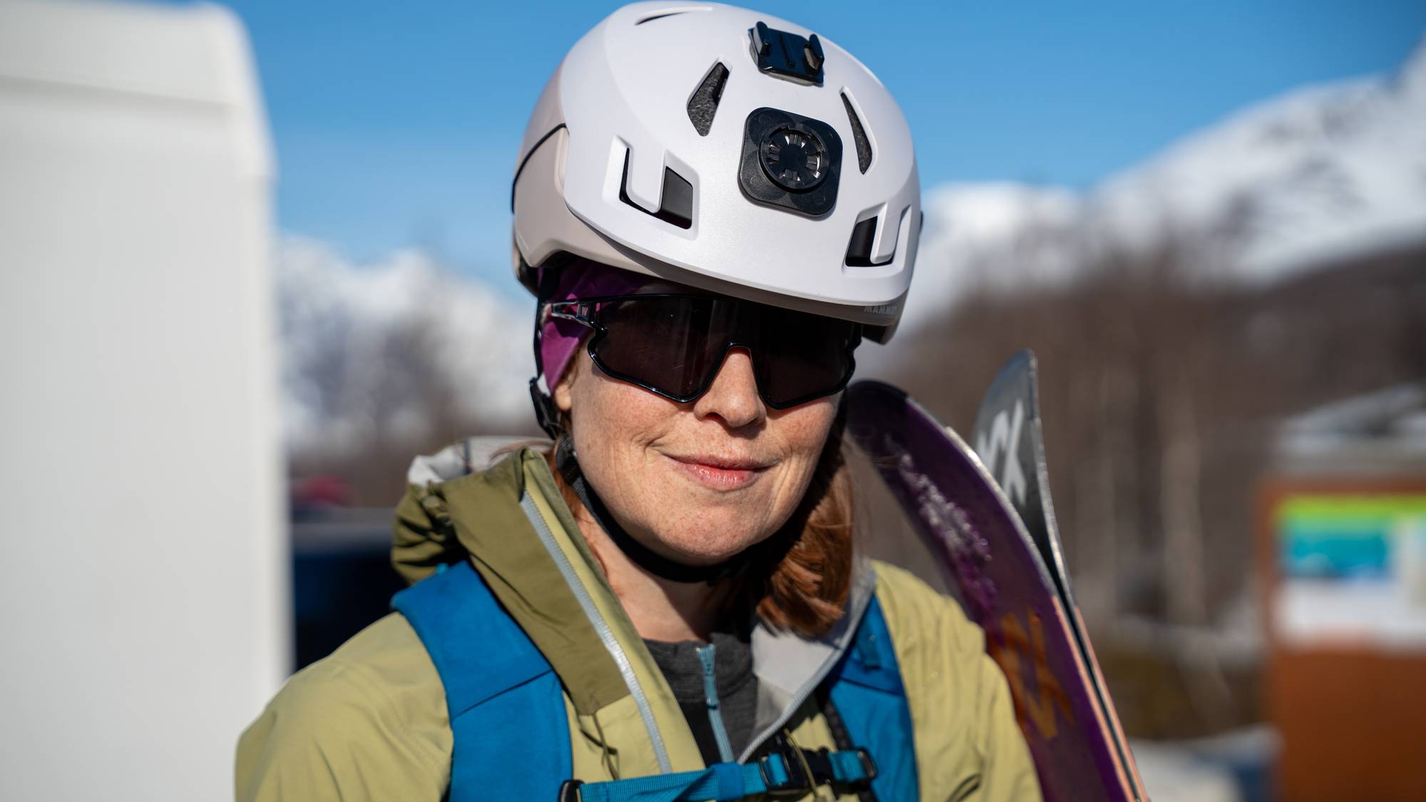 Vivian Jakobsen, skikjører på tur 19. april.