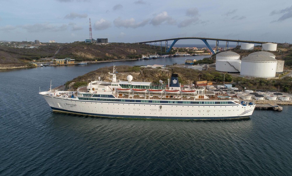 Cruiseskip i meslingkarantene på Curaçao