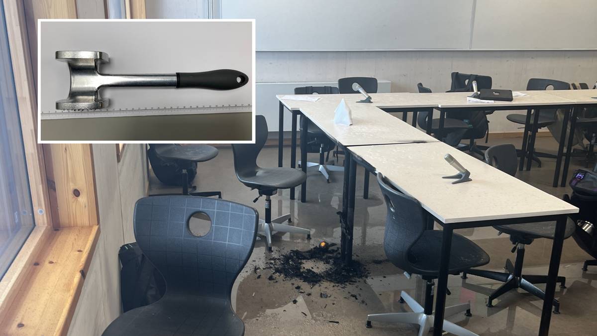 Slo medelev med kjøtthammer og tente på sekken: – Unnskyld