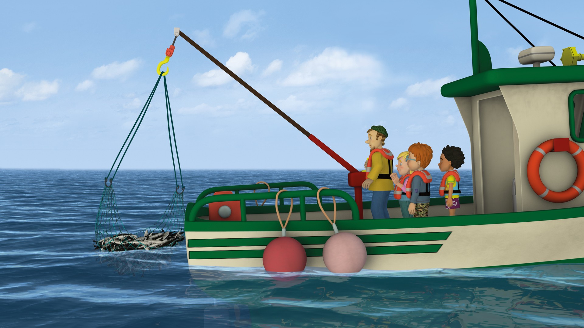 Fireman Sam Charlie's Fishing Boat