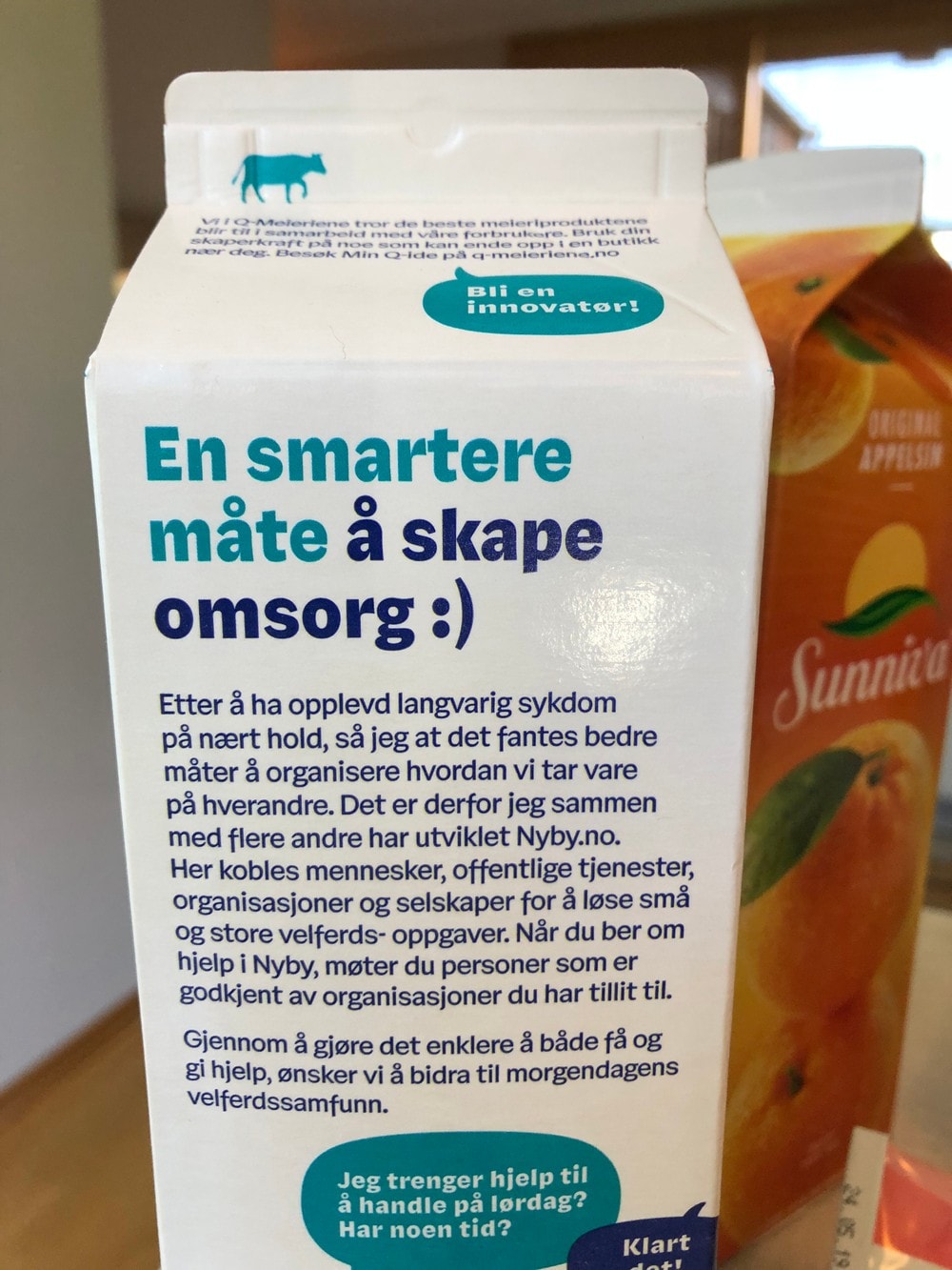 Ser du språkfeilen på melkekartongen?
