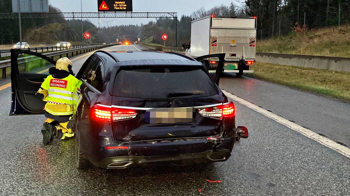 Long queues on E18 after chain collision in Hemtunnelen in Tønsberg – NRK Vestfold and Telemark – Local news, TV and radio