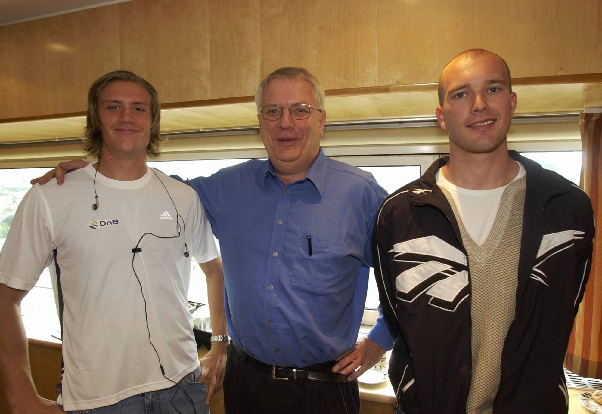 Spydkasteren Andreas Thorkildsen (t.v.) og hekkeløperen Atle McAdam (t.h.) er Bislett-sjef Svein Arne Hansen sine to norske håp under Bislett Games i Oslo neste fredag.