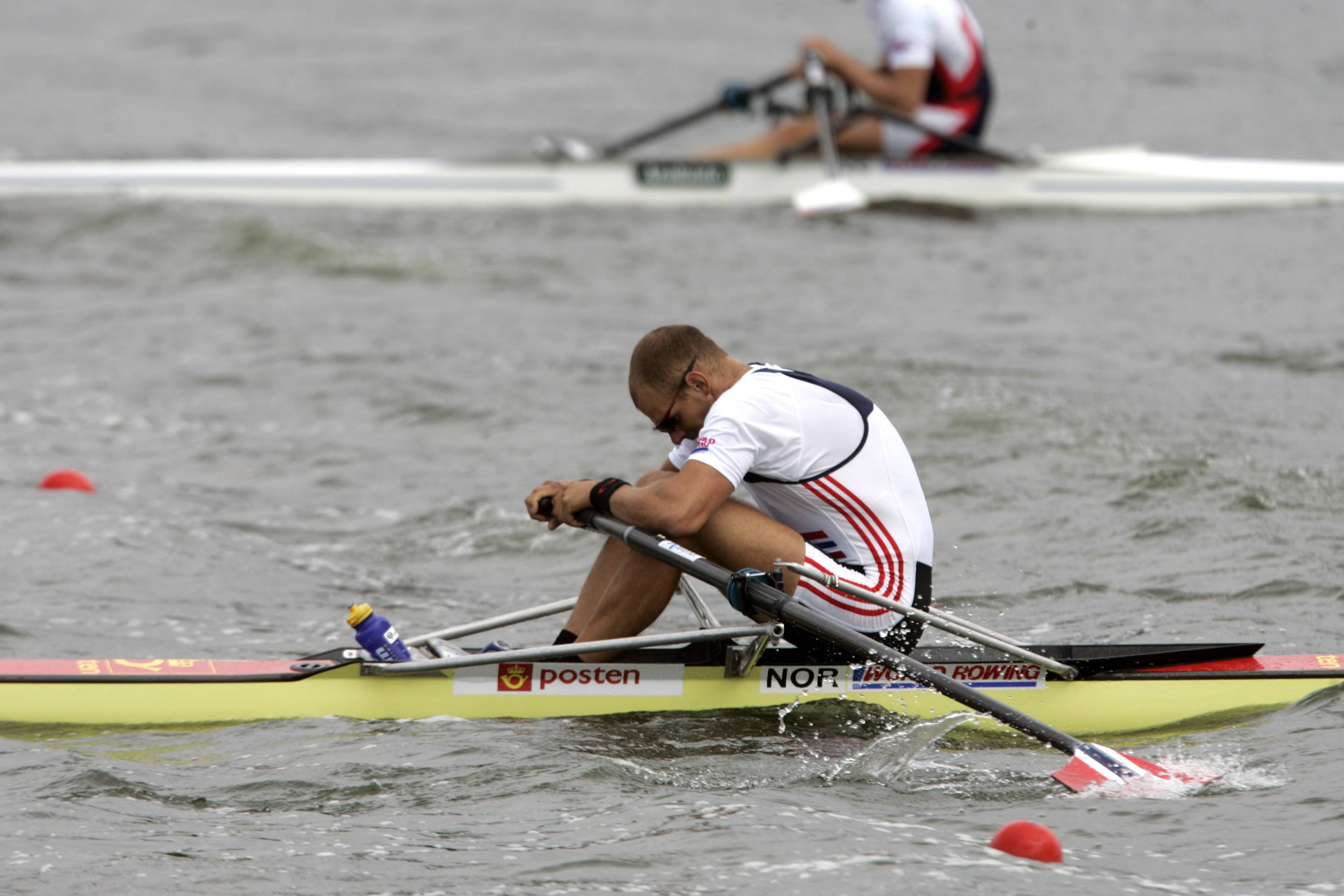 DORNEY LAKE, ETON, ENGLAND 20060826:Olaf Tufte endte på en skuffende fjerdeplass i  singlesculler i VM-finalen i roing  i Eton lørdagFoto: Terje Bendiksby / SCANPIX