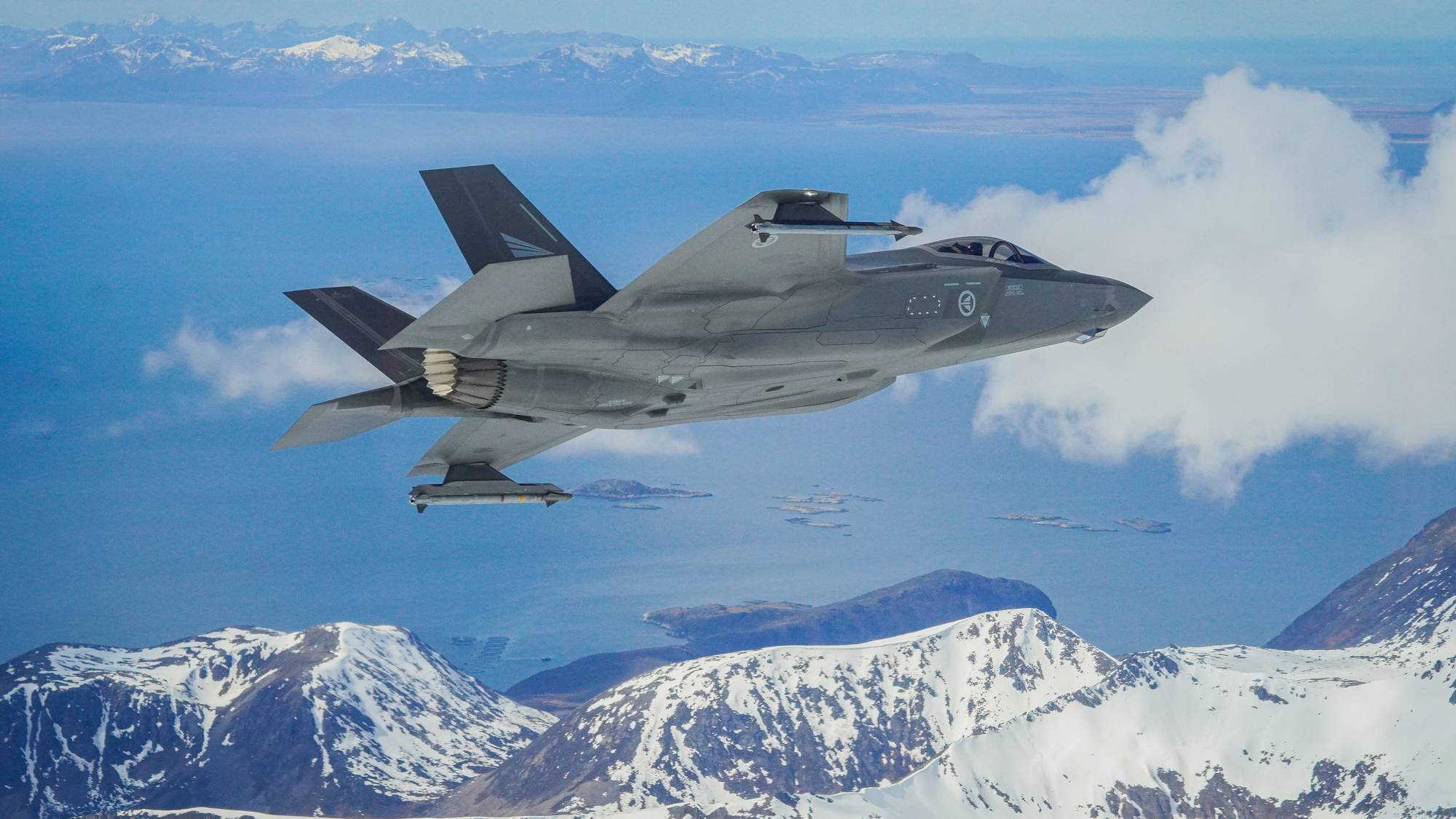 f-35 over Senja