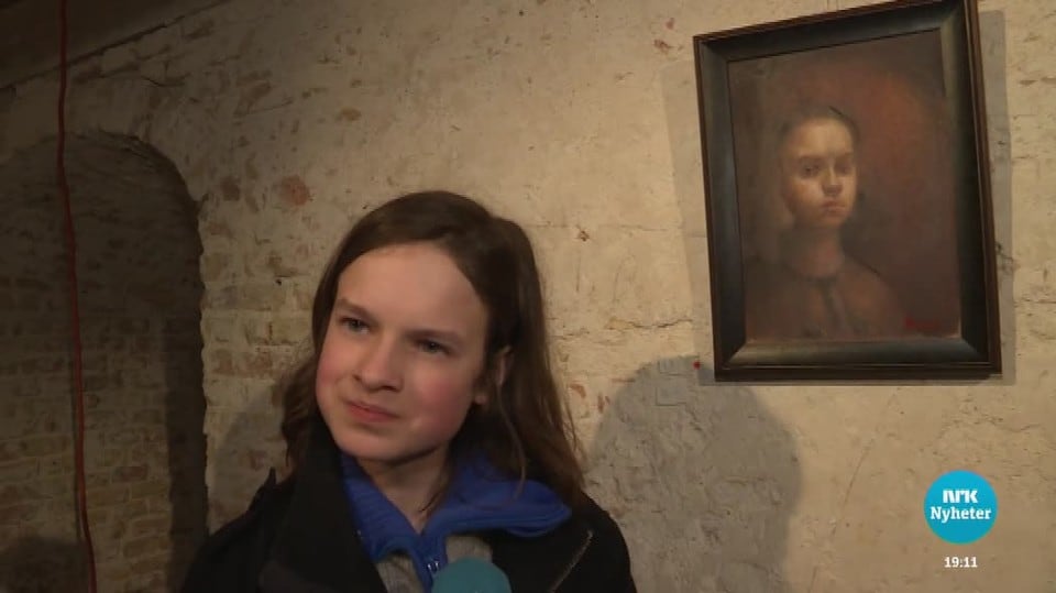 15-åring henter inspirasjon fra Rembrandt og Nerdrum