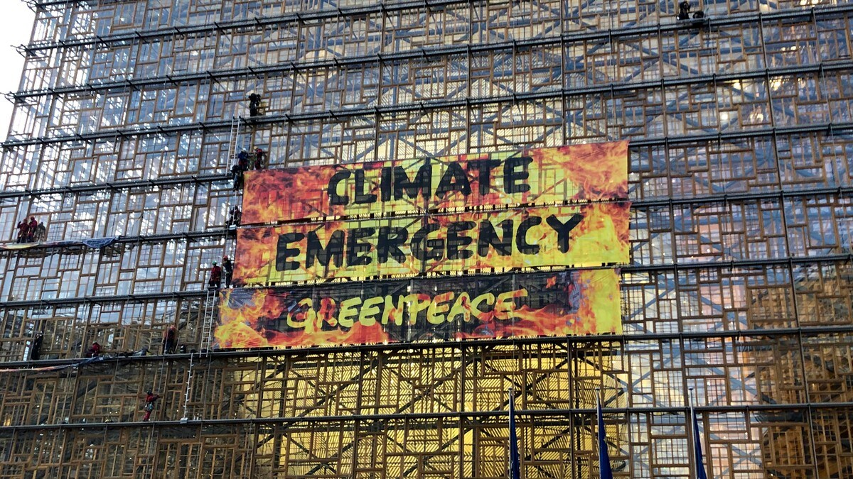 Greenpeace-aksjon før EU-toppmøte