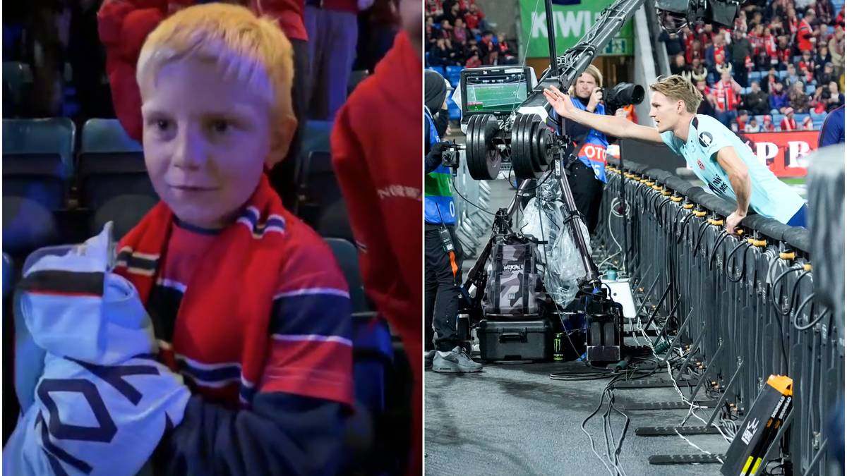 Hjalmar (6) ble truffet i ansiktet av Martin Ødegaard – fikk uventet gave