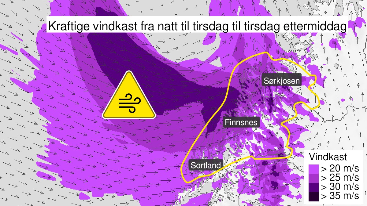 Uvær i Nord-Norge: – Det blåser full storm