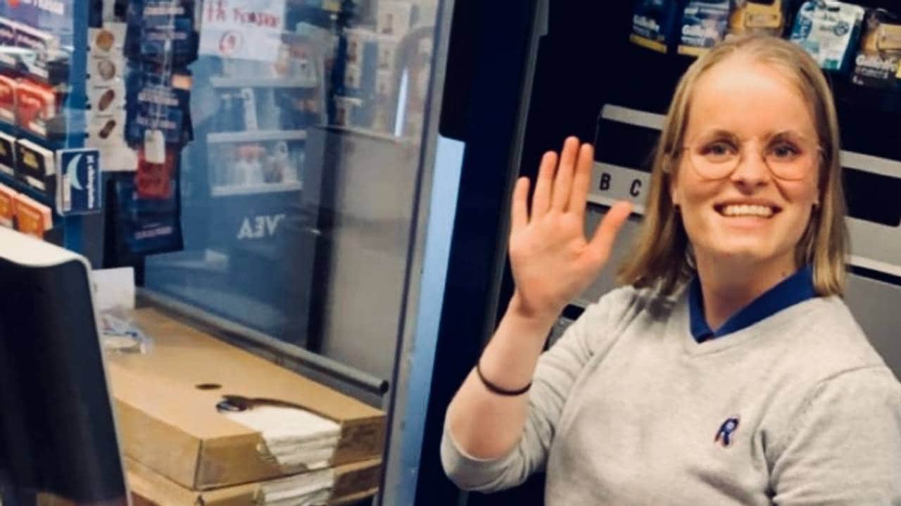 Karoline Knapper på jobb