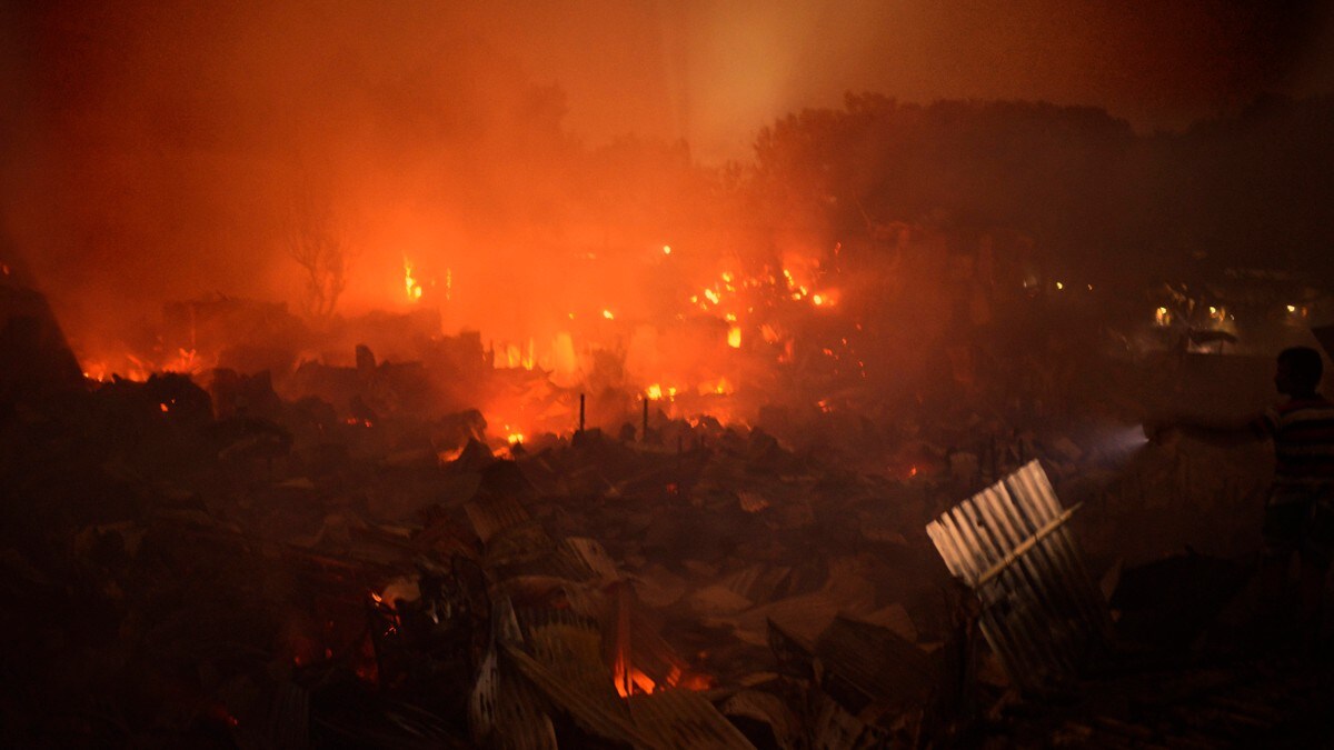 50.000 husløse etter brann i Dhaka