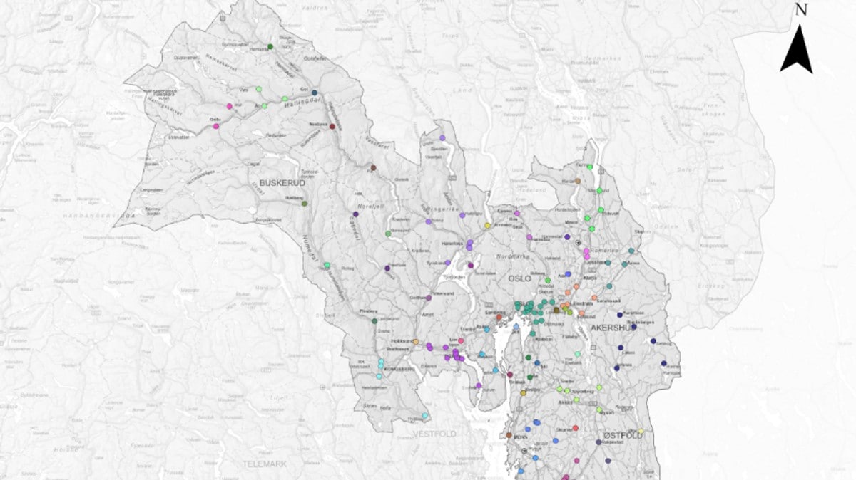 Kart over informasjonspunkter i Østfold, Buskerud, Oslo og Akershus. FOTO: Statsforvalteren i Østfold, Buskerud, Oslo og Akershus. Kart over informasjonspunkter i Østfold, Buskerud, Oslo og Akershus. FOTO: Statsforvalteren i Østfold, Buskerud, Oslo og Akershus.