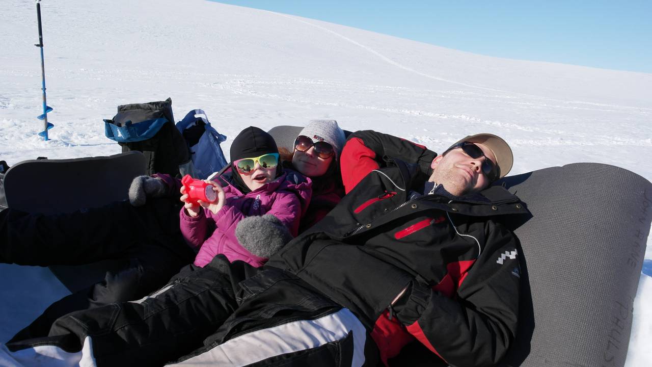 Elisabeth Gleine og familien på siste fjelltur sammen.