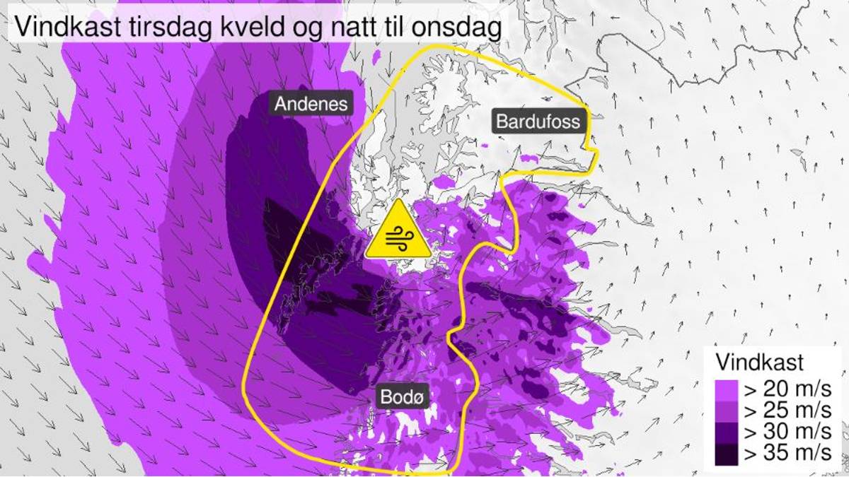 Venter svært kraftige vindkast i nord: – Det blir absolutt heftig