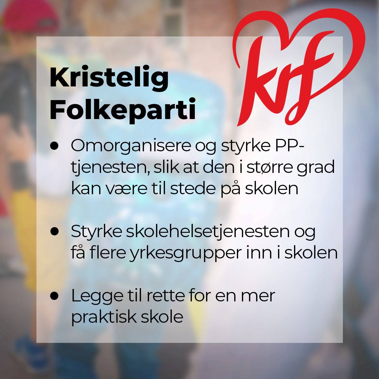 Dette mener KrF