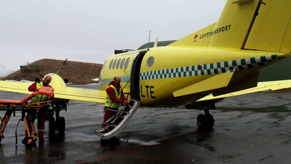 Ambulansefly på Bodø lufthavn