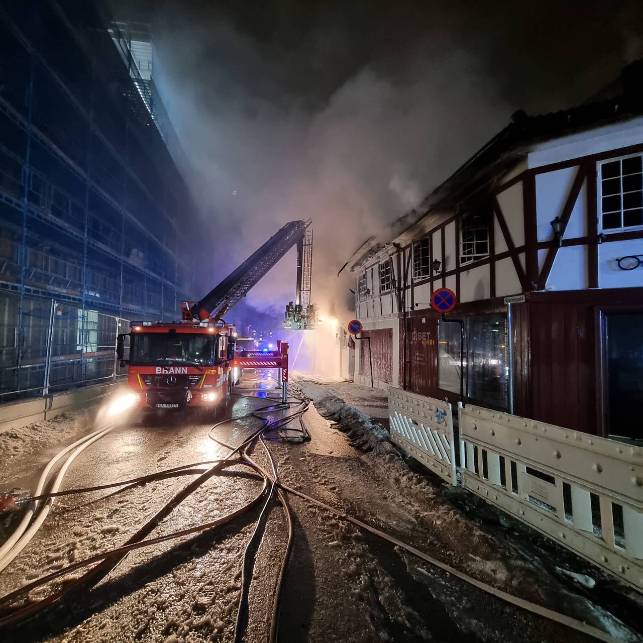 Brann i Hamar sentrum