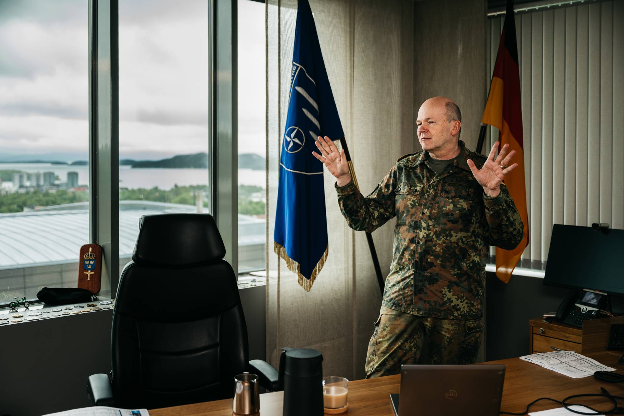 Generalmajor Ruprecht von Butler er sjef for Nato-basen Joint Warfare Centre (JWC) på Jåttå i Stavanger. Det er Nato sitt krigføringssenter.