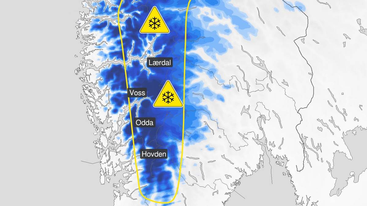 Snowfall Warning and Optimism at Hovden Alpine Center