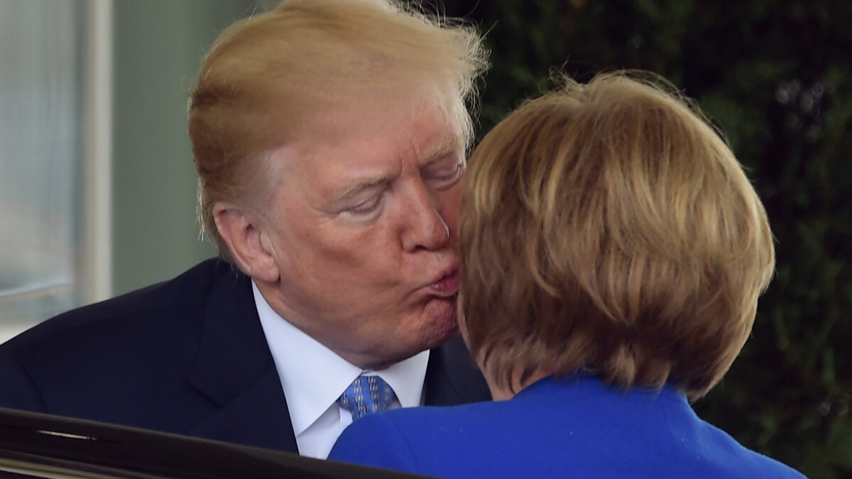 God tone mellom Merkel og Trump