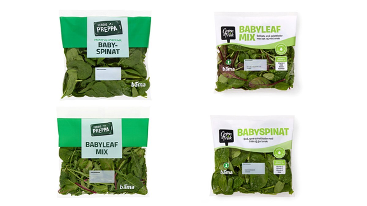 Babyspinat og babyleaf miks tilbakekalles