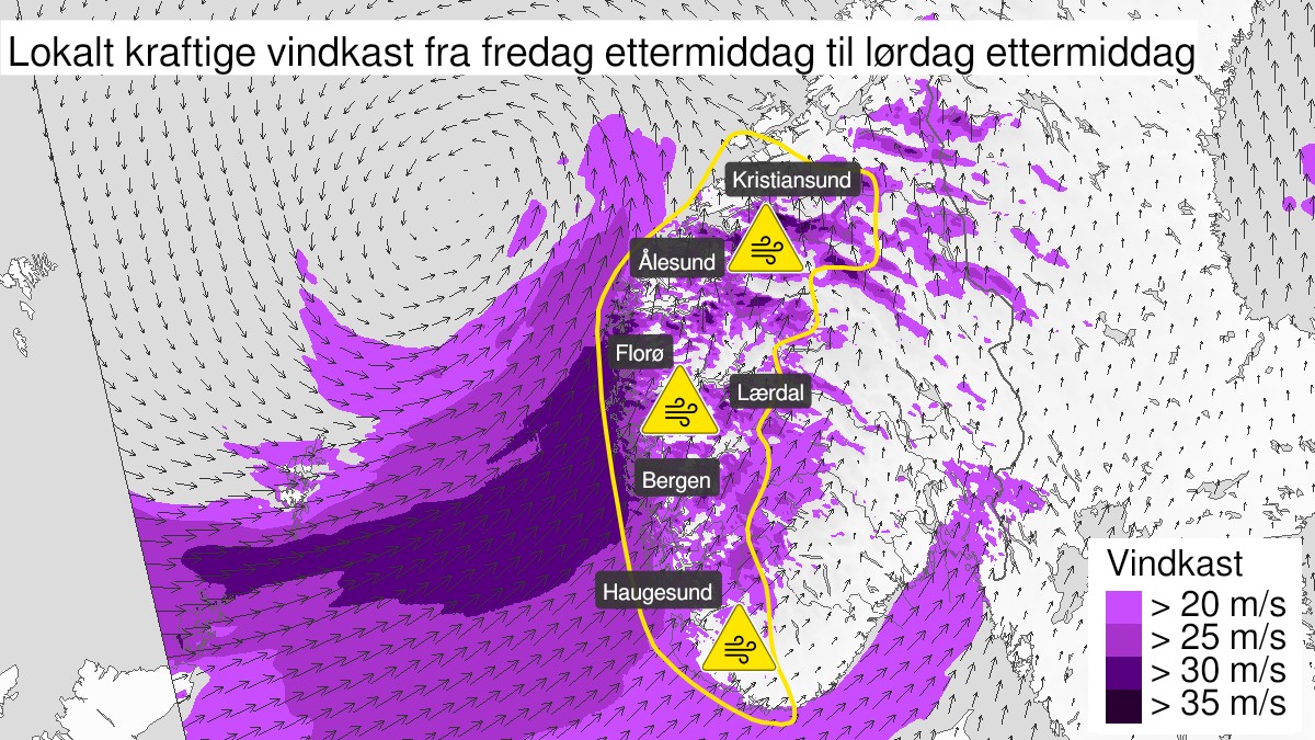 Slik treffer «Éowyn» Noreg