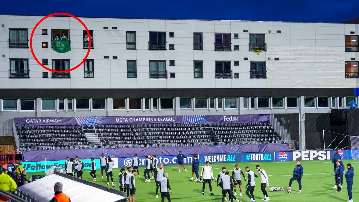 Sporting-supporterne sikret seg drømmeutsikt: – Aldri sett noe sånt før