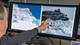 Rolf Petter Olaisen / NRK Jon Gangdal viser Island Peak (6.165 m) som ligger i Khumbu-regionen i Nepal. 2015 og 2025