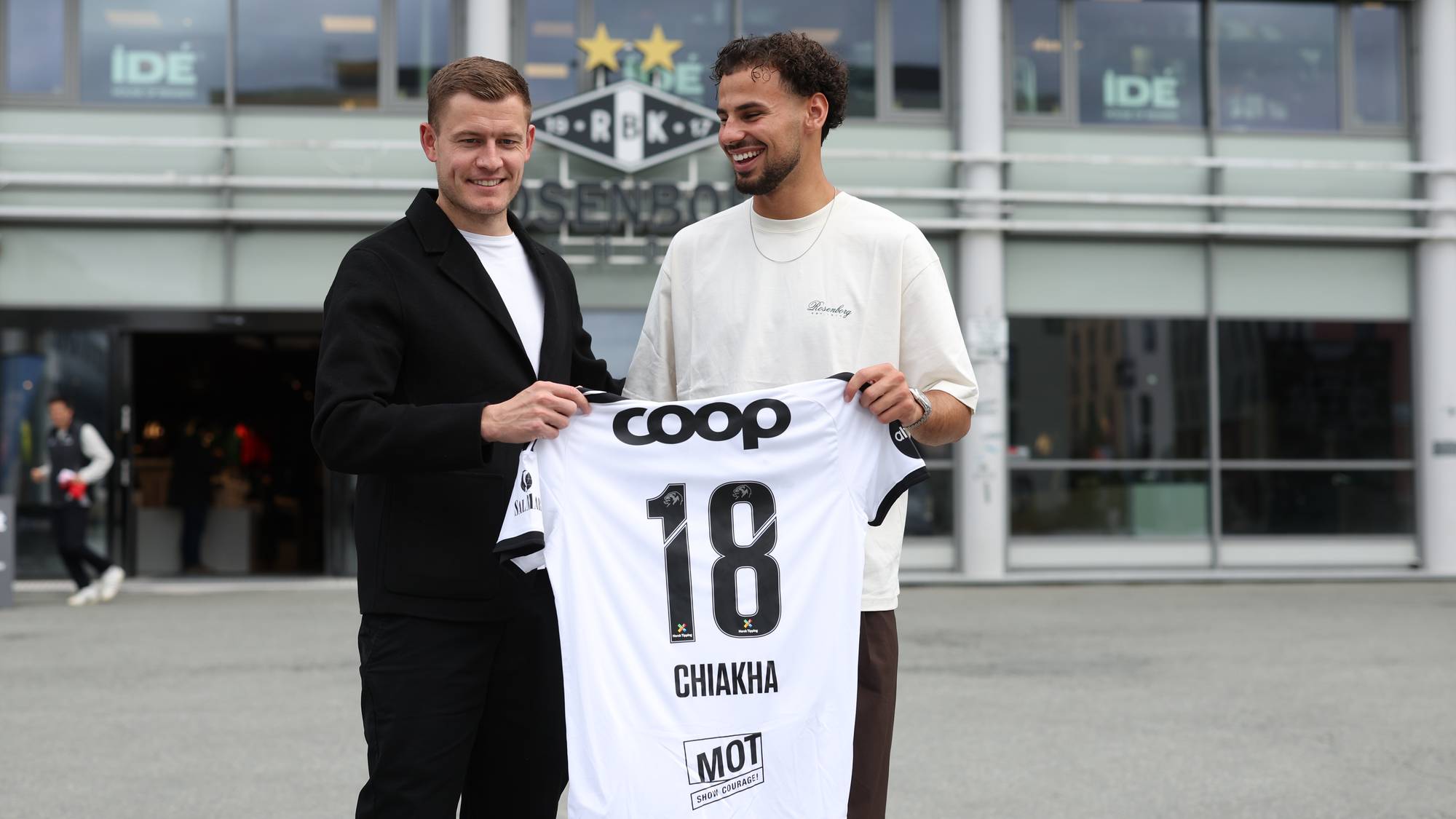 Amin Chiakha og Alfred Finnbogason