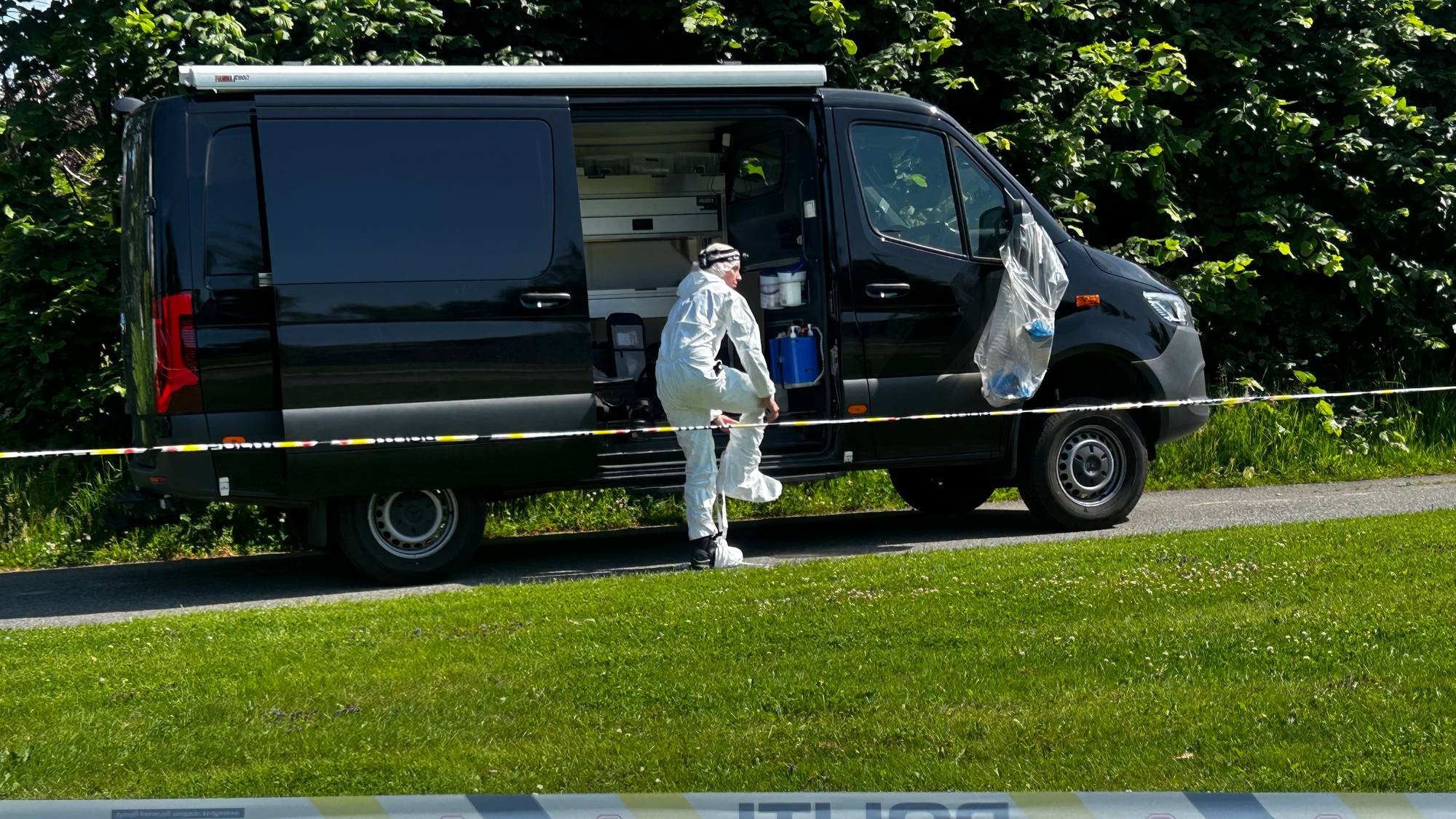 Kriminalteknikere på plass