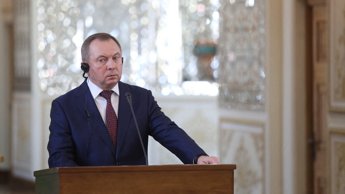 Nyhetsbyrå: Belarus' utenriksminister er død